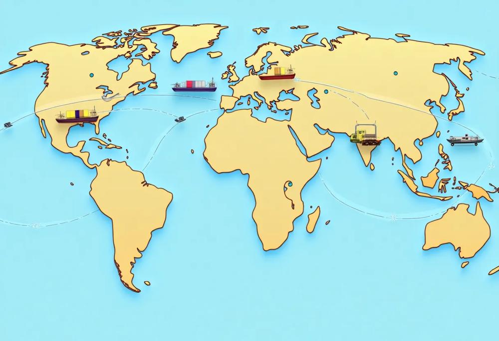 Shipping routes
