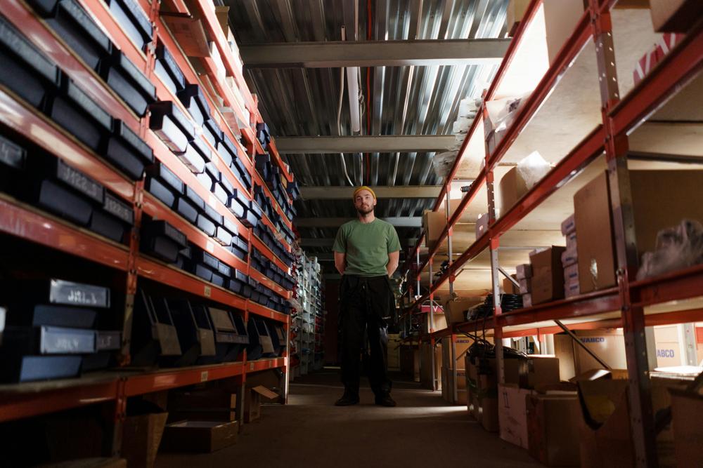 Storage shelves